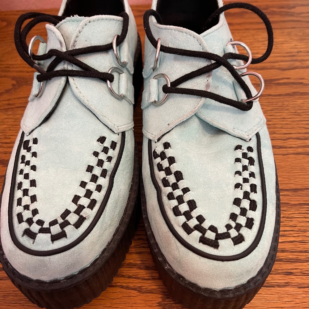 tuk platform shoes mint green